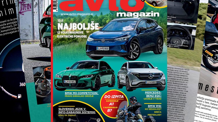Izšel je novi Avto magazin: Kako na dopust s prikolico... ali motorjem; slovenski infozabavni sistemi; test: Bmw M3...