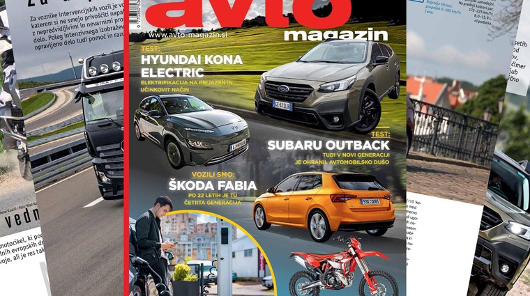 Izšel je novi Avto magazin: Polnjenje električnih vozil v večstanovanjskih objektih; vozila s prednostjo... testi: Subaru Outback, Hyundai Kona EV...
