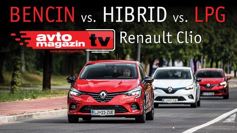 Video test: Bencin, Hibrid ali LPG? Renault Clio – Avto magazin TV