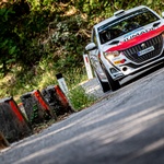 MArko Grossi in Tara Ošlaj (Peugeot Rally4) sta tik pred osvojitvijo naslova. (foto: Uroš Modlic)