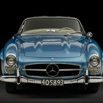 Na dražbi je novega lastnika našel Mercedes-Benz 300 SL, ki ga je vozila tudi ta legenda F1 (foto: Sotheby's)