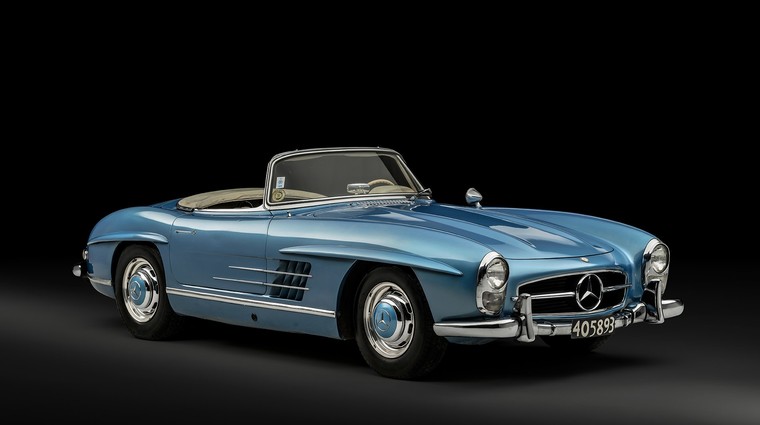 Na dražbi je novega lastnika našel Mercedes-Benz 300 SL, ki ga je vozila tudi ta legenda F1 (foto: Sotheby's)