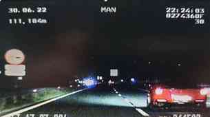 Za štajersko avtocestno policijo dejavna noč lovili tudi Ferrarija