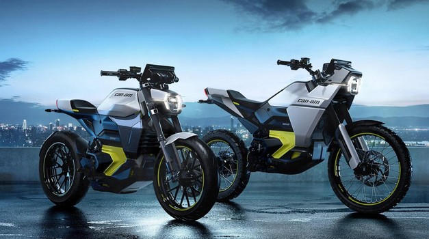 Can-AM  napovedal dva električna motocikla, z Rotaxovim električnim motorjem (foto: can am)