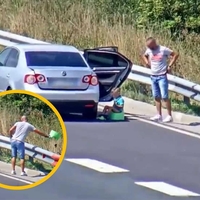 Smrtno nevarno početje: oče ustavil sredi slovenske avtoceste in otroka dal na kahlico (VIDEO)