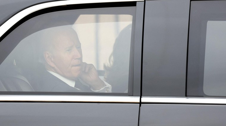 Ni kaj, tudi ameriški predsednik ni bil kos londonski prometni konici (foto: Profimedia)