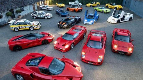 Naprodaj verjetno najboljša avtomobilska zbirka, zajeti so VSI najpomembnejši Ferrariji zadnjih 35 let