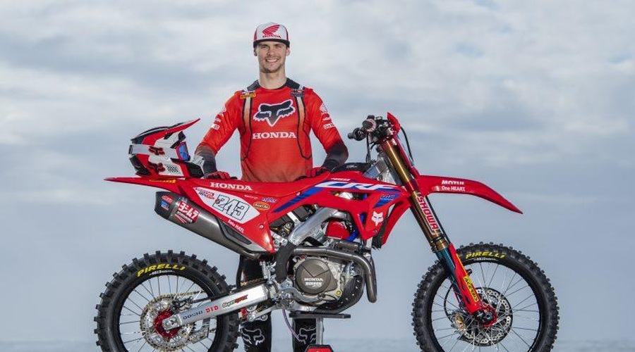 Tim Gajser po poškodbi že trenira! (VIDEO) (foto: Honda HRC)