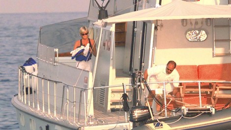 Jahta, na kateri je svoje zadnje poletje preživela princesa Diana, končala na dnu Sredozemlja