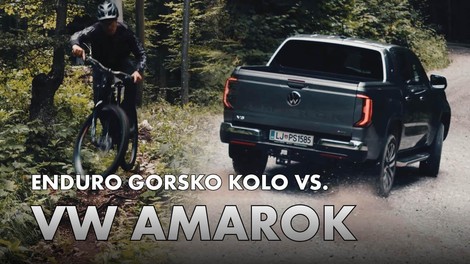 Novemu Amaroku smo zadali pravi terenski preizkus – z dirko proti gorskemu kolesu!