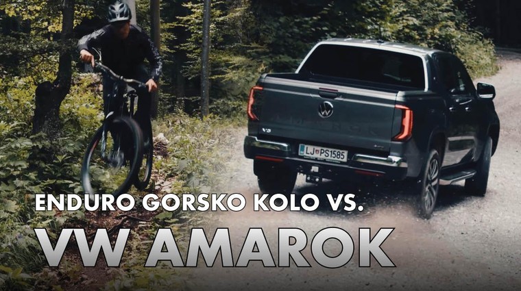 Novemu Amaroku smo zadali pravi terenski preizkus – z dirko proti gorskemu kolesu!