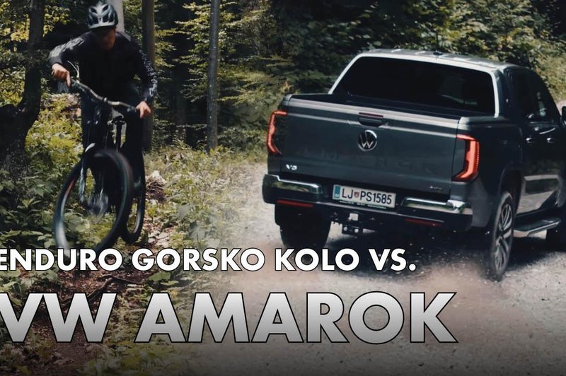Novemu Amaroku smo zadali pravi terenski preizkus – z dirko proti gorskemu kolesu!