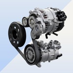 Zagonski alternator zmore dodati 14 kW in 53 Nm navora ICE-motorju. (foto: Volkswagen)