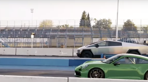 Kdo je hitrejši? Porsche ali Cybertruck s Porschejem na prikolici? (VIDEO)