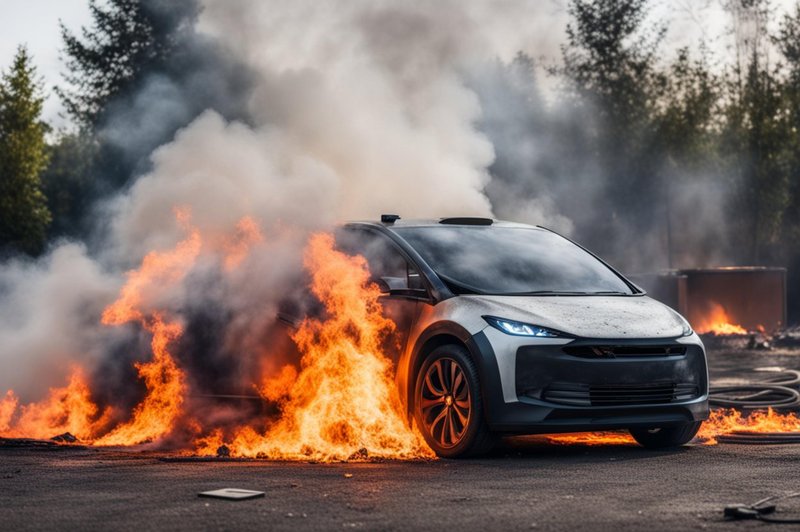 Na Danskem zgorel električni avtomobil, razlog za to je naravnost bizaren… (foto: Profimedia)