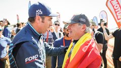 Nani Roma (levo) in Carlos Sainz. Bosta Španca že drugo leto kolega v Ford M-Sportovi ekipi?