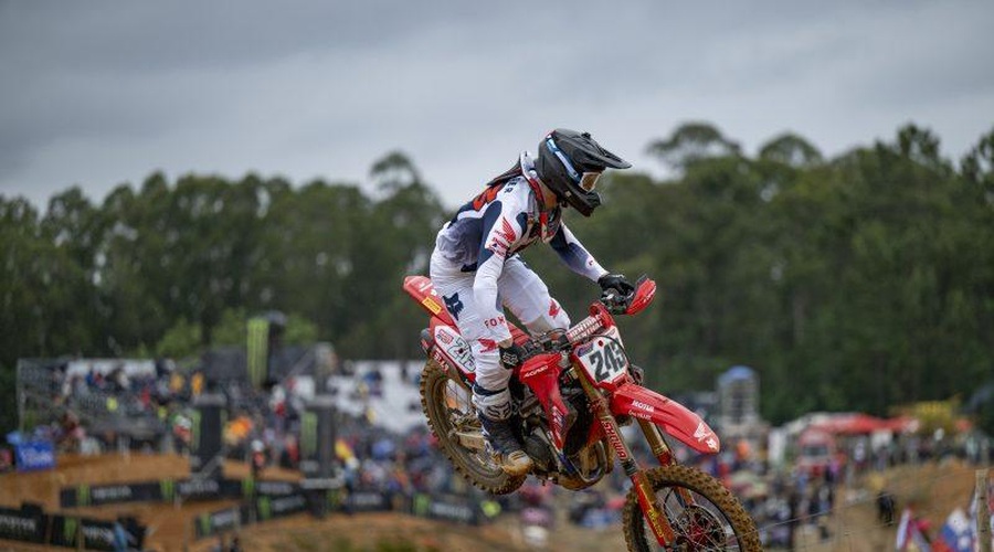 Tim Gajser s tretjim mestom do skupnega vodstva v prvenstvu (foto: Honda Racing Coorporation)