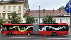 Ljubljana avtobus rdec avtobus energetska ucinkovitost