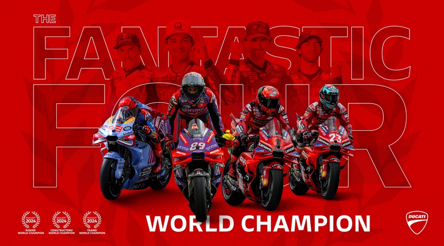 Ducatijev tretji zaporedni naslov prvaka skozi številke (foto: ducati)