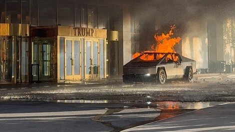 Eksplozija Teslinega Cybertrucka je skrivala tragično ozadje