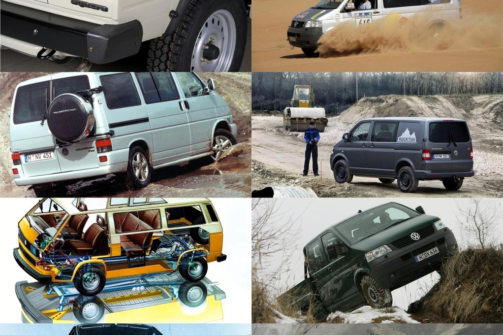 Volkswagnovi dostavniki štiri desetletja z vsemi štirimi