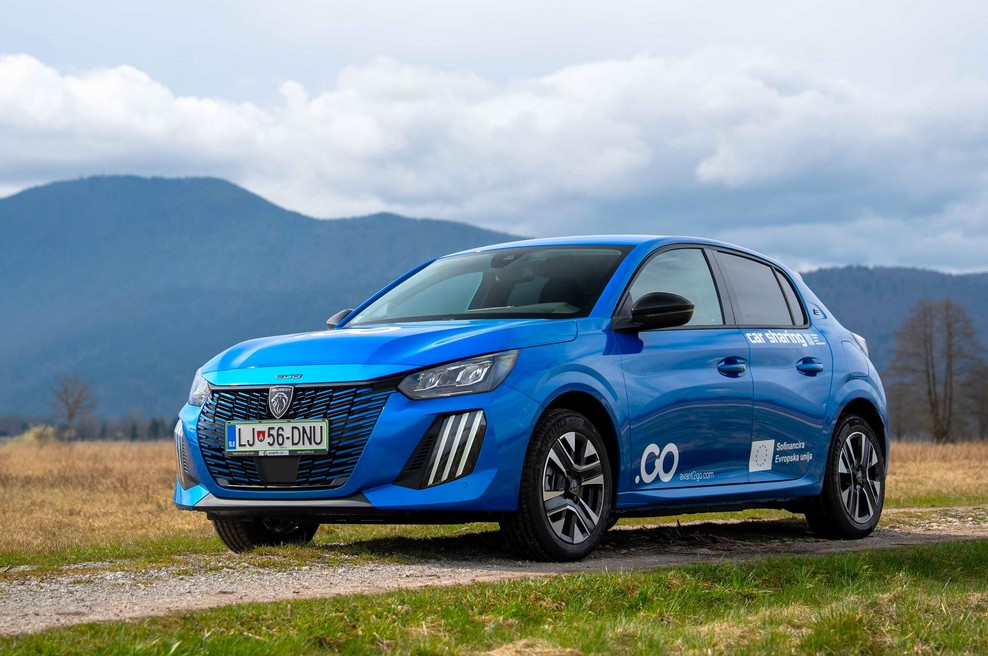 Peugeot in Avant Car širita električno mobilnost: Dodatnih 150 Peugeotov E-208 za souporabo vozil (foto: promocijska fotografija)