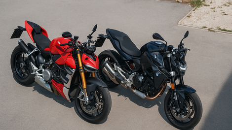 Rdeče in črno ali vaja iz dvojine (vzporedni test - BMW F900 R in Ducati Streetfighter V2S)