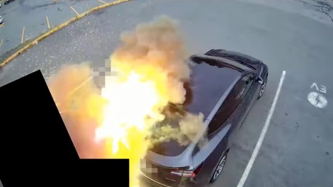 Teslo je priklopil na polnilnik, potem pa bi skoraj prišlo do tragedije. Razlog za požar pa tiči v ... (VIDEO)