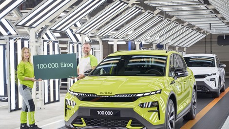 Škoda Elroq je že prvem letu presegla mejnik 100.000