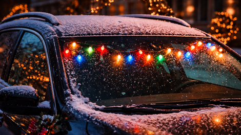 Naj se praznično blešči, a ne na avtomobilu