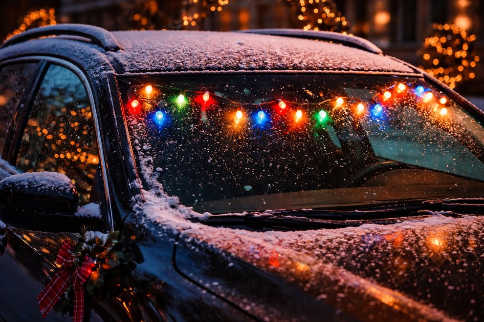 Naj se praznično blešči, a ne na avtomobilu