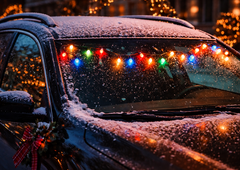 Naj se praznično blešči, a ne na avtomobilu