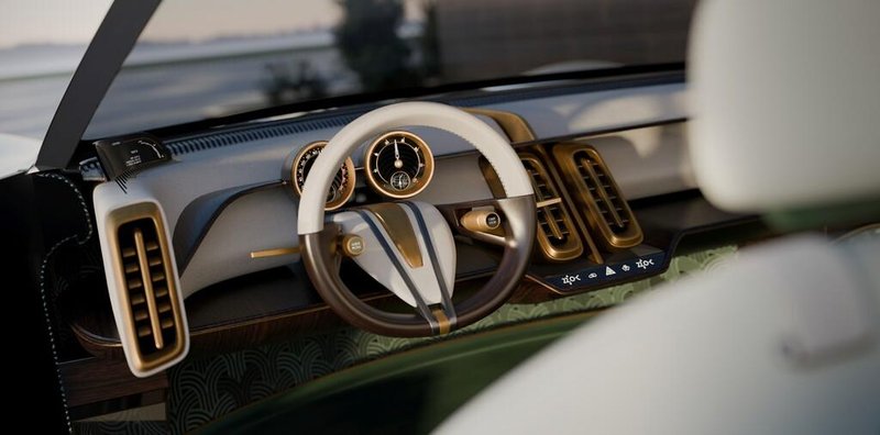 Osem metrov dolžine, šest sedežev in štirimestna električno bencinska konjenica