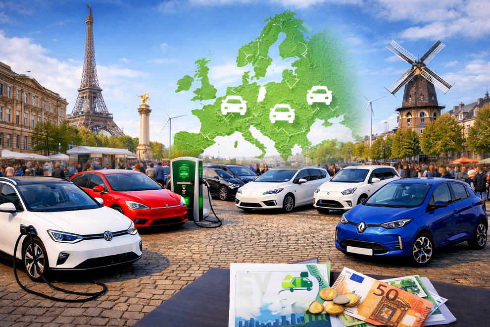 Evropska tehtnica nakupov avtomobilov se postopoma nagiba v novo smer