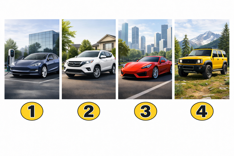 Pred vami so štirje avtomobili. Vsak odraža drugačen življenjski slog. Ne razmišljajte predolgo – izberite tistega, ki vas na prvi …