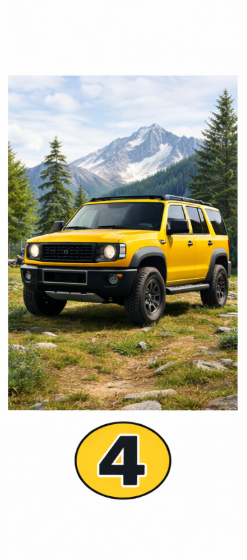 4 Terenski avto Če ste izbrali terenski avto, ste človek, ki ceni svobodo, naravo in neodvisnost. Radi imate občutek, da …