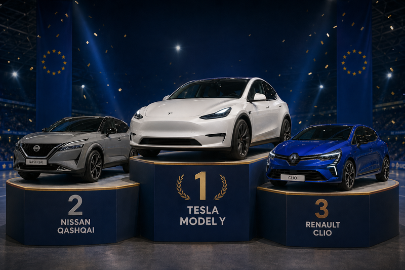 Po zdrsu ponovno vstajenje Tesle Modela Y, v četrtletju na prestolu Renault Clio