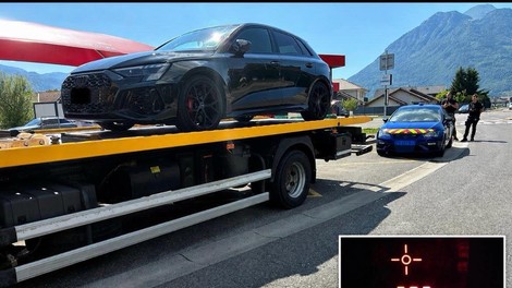 Zaseg Audija zaradi divjanja. Ga bo sploh kdaj še dobil nazaj?