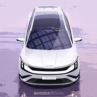 Škoda razkriva skice novega, velikega "električarja". Znano je, kdaj ga bodo razkrili v celoti