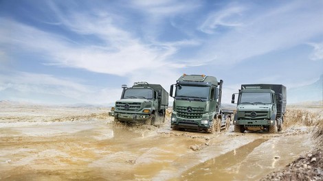 Tudi Daimler Truck si obeta dober posel s krepitvijo proizvodnje vojaških vozil