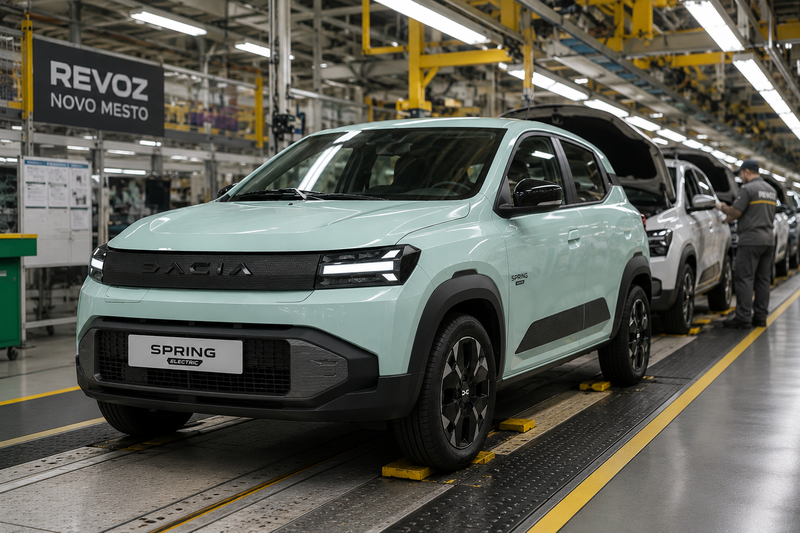 Uradno: novi Dacia Spring se v novomeškem Revozu pridružuje Renaultu Twingu
