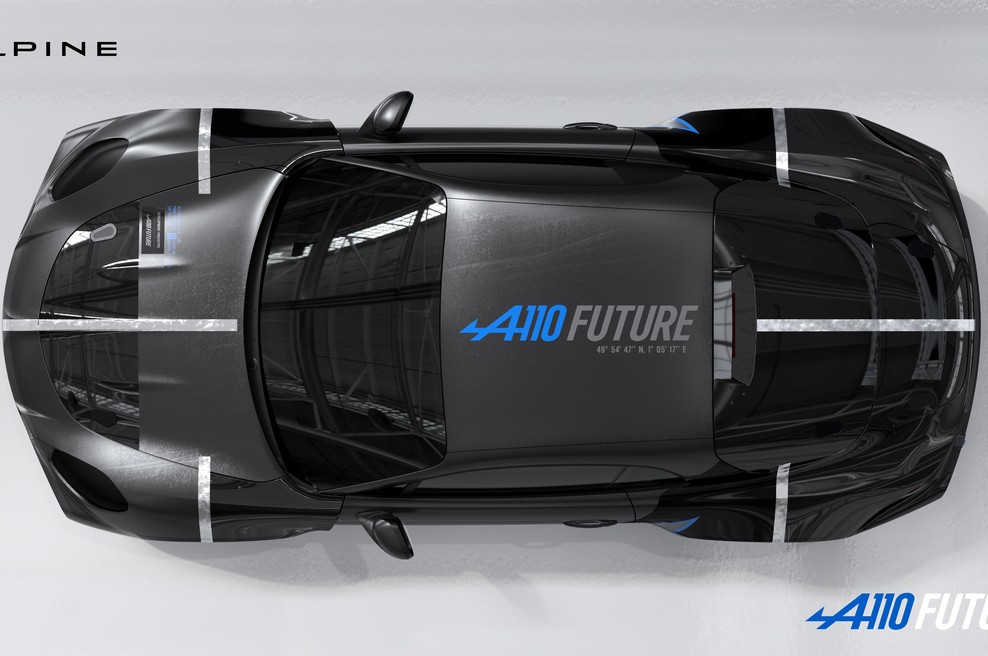 Novi Alpine A110 se prvič predstavlja javnost, pa čeprav še ne v končni podobi (foto: ALPINE)