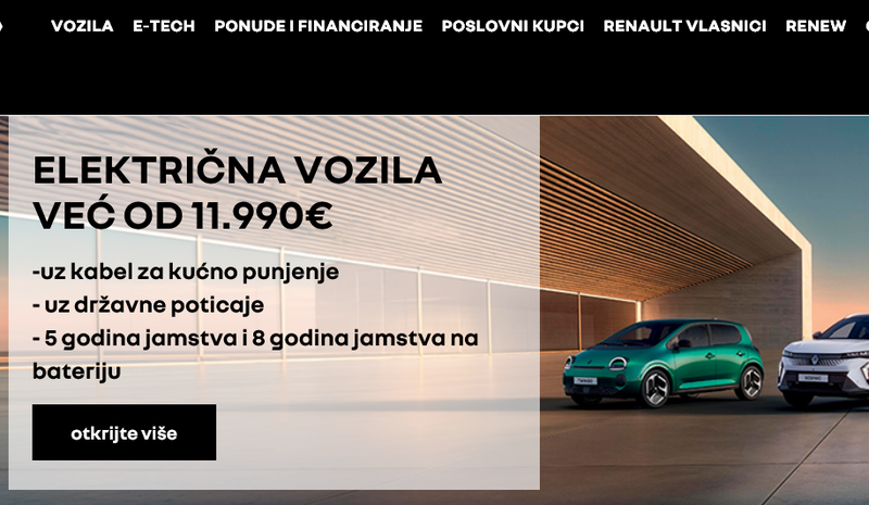 Električni avtomobili na Hrvaškem s subvencijami do 9.000 evrov