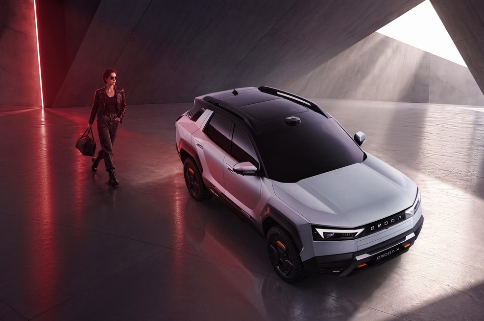 Omoda X je vse prej kot običajen SUV: poleg drznega videza ima tudi nekaj nenavadnih dodatkov (foto: Omoda)
