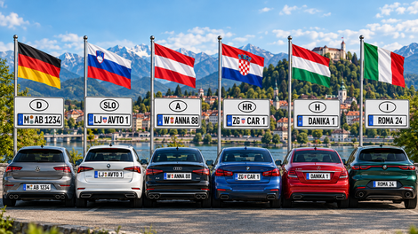Registrske tablice po želji so pri vzhodnih sosedih drag špas, najcenejše so v Nemčiji