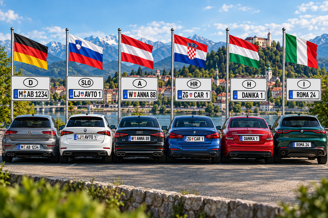 Registrske tablice po želji so pri vzhodnih sosedih drag špas, najcenejše so v Nemčiji